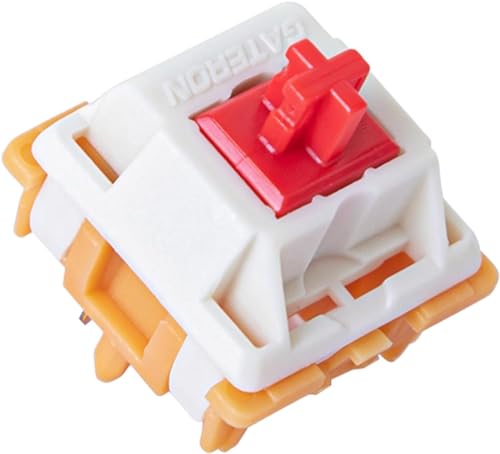 GUYEKS Gateron Mini i Tastaturschalter, 5-Pin Linear, 22mm Zweistufen, 50gf Taktil, Geeignet für MX-Mechanische Tastaturen (10 Stück) von GUYEKS