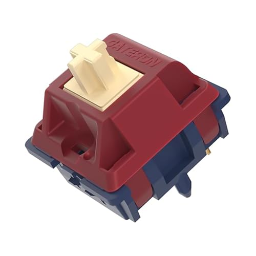 GUYEKS Gateron Quinn Keyboard Switches, 5-Pin Linear Switches, Factory Pre-lubed,59gf Switches Keyboards,Compatible with RGB LED, Suitable for MX Mechanical Keyboards(108 Stück) von GUYEKS