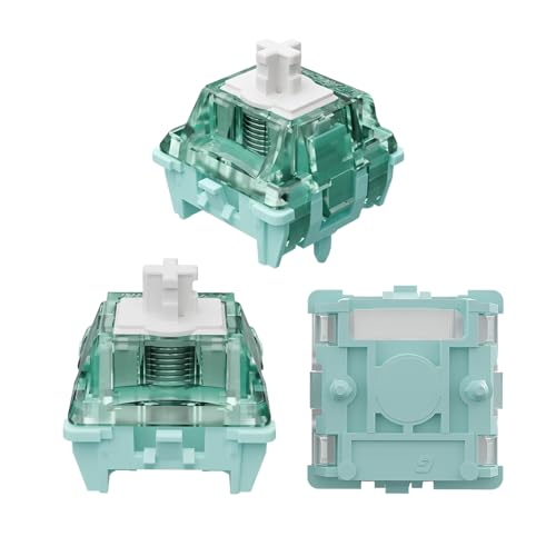 Gateron Magnetic Jade Pro Keyboard Switches, Linear Factory Pre-lubed Freely Setting Pre-Travel 20mm Longer Spring Key Switches Only for Magnetic Gaming Keyboard(36PCS) von GUYEKS