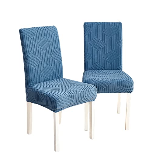GUYIRT Jacquard Stuhlhussen, Stretch Stuhl Überzug Für Esszimmerstühle, Waschbar Abnehmbare Esszimmerstuhl Hussen Für Bankett Party Hotel-Blau-2 STÜCK GUYIRT Jacquard Stuhlhussen, Stretch Stuhl Überzug Für Esszimmerstühle, Waschbar Abnehmbare Esszimmerstuhl Hussen Für Bankett Party Hotel-Blau-2 STÜCK von GUYIRT