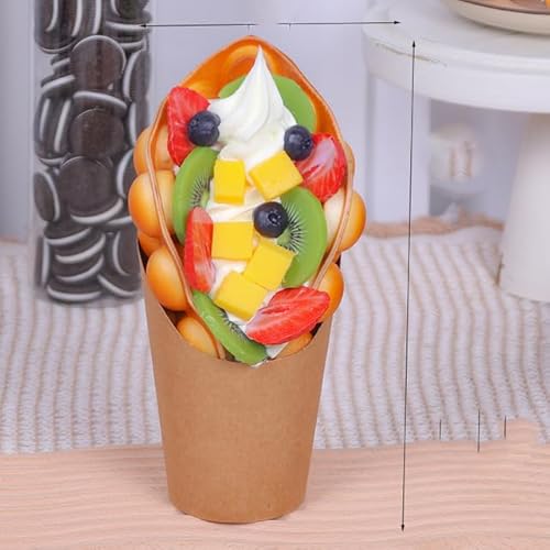 GUYOS 2 stücke Simulation Ei Waffel Modell Display Probe Dessert Gefälschte Blase Waffel Lebensmittel-früchte GUYOS 2 stücke Simulation Ei Waffel Modell Display Probe Dessert Gefälschte Blase Waffel Lebensmittel-früchte von GUYOS