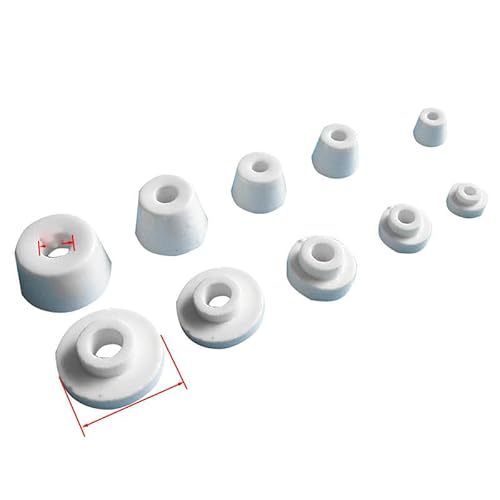 Konische Isolatoren Perlen Aluminiumoxid Porzellan Isolator für Heizdraht 10 Stück 5/6/7/8/11mm Dia Keramik-NO4 ID6MM von GUYOS