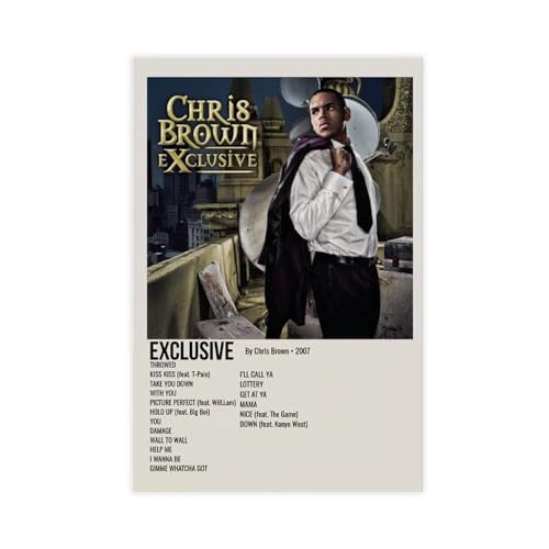 GUyfam Chris Brown Poster, exklusives Albumcover, Poster, Leinwand, Poster, Schlafzimmer, Dekoration, Sport, Landschaft, Büro, Raumdekoration, Geschenk, 20 x 30 cm GUyfam Chris Brown Poster, exklusives Albumcover, Poster, Leinwand, Poster, Schlafzimmer, Dekoration, Sport, Landschaft, Büro, Raumdekoration, Geschenk, 20 x 30 cm von GUyfam