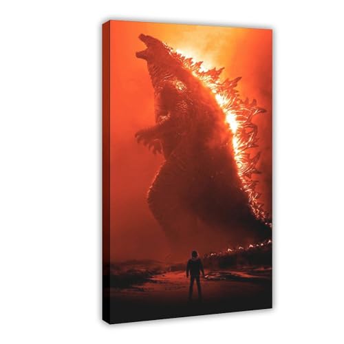 GUyfam Godzilla Vs King Kong Filmposter 13 Leinwand Poster Wandkunst Dekor Druck Bild Gemälde für Wohnzimmer Schlafzimmer Dekoration 40 x 60 cm von GUyfam