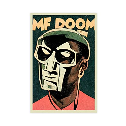 GUyfam MF DOOM Rap-Poster, Leinwand-Poster, Wandkunst, Dekordruck, Bild, Gemälde für Wohnzimmer, Schlafzimmer, Dekoration, 30 x 45 cm von GUyfam