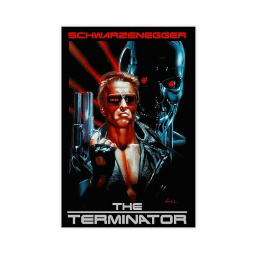 GUyfam Terminator 2 klassisches Filmposter auf Leinwand, Schlafzimmer, Dekoration, Sport, Landschaft, Büro, Raumdekoration, Geschenk, 20 x 30 cm von GUyfam