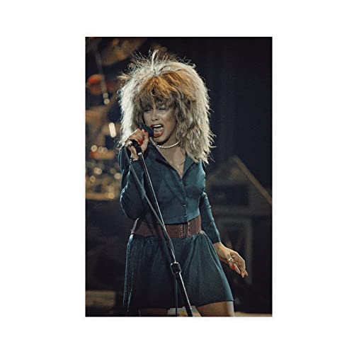 GUyfam Tina Turner Poster, Leinwand, Poster, Schlafzimmer, Dekoration, Sport, Landschaft, Büro, Raumdekoration, Geschenk, 40 x 60 cm von GUyfam