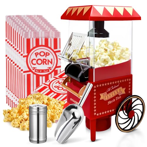 GVAKMM Popcorn-Maschine, Heißluft-Popcorn-Maker-Set, Geschenk-Box, tragbare Popcorn-Popper-Maschine, 10 Tassen, ölfrei, Retro-Stil, kompakt und niedlich GVAKMM Popcorn-Maschine, Heißluft-Popcorn-Maker-Set, Geschenk-Box, tragbare Popcorn-Popper-Maschine, 10 Tassen, ölfrei, Retro-Stil, kompakt und niedlich von GVAKMM
