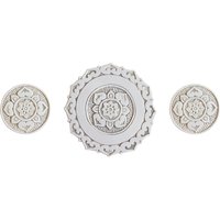 Keramik Mandala Wandfliesen, Beige Ausschnitt, 3-Er Set Keramik Mandala Wandfliesen, Beige Ausschnitt, 3-Er Set von GVEGA