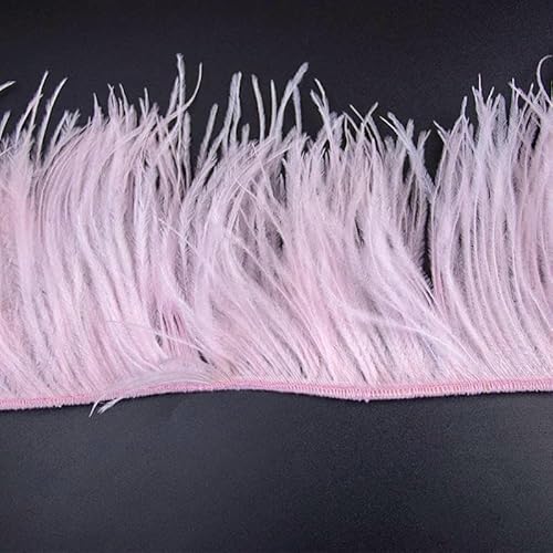 10–15 cm weiße Straußenfedern, Besatz an einer Schnur für Bastelarbeiten, Dekoration, Nähzubehör, Federband zum Basteln, Rosa 10–15 cm weiße Straußenfedern, Besatz an einer Schnur für Bastelarbeiten, Dekoration, Nähzubehör, Federband zum Basteln, Rosa von GVEKJ