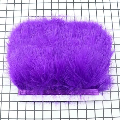 10 Meter 8–10 cm 3–5 Zoll Truthahnfederbesatz, Federband für Heimwerker, Handarbeiten, Nähen, Partykostüm, Federn, Lila, 5 Meter 10 Meter 8–10 cm 3–5 Zoll Truthahnfederbesatz, Federband für Heimwerker, Handarbeiten, Nähen, Partykostüm, Federn, Lila, 5 Meter von GVEKJ