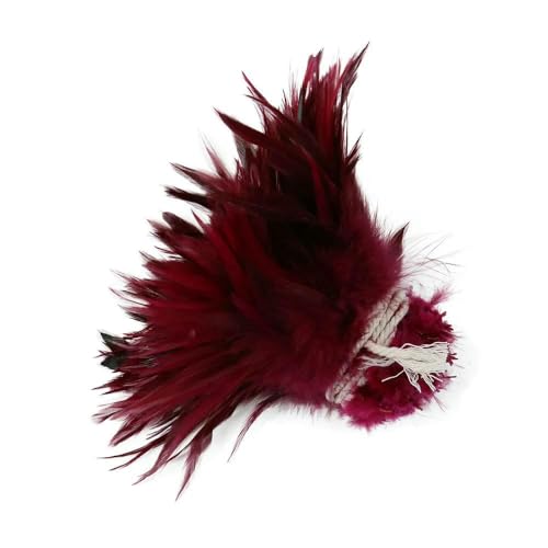 1000 Stück/Bündel, natürliche Hahnenfedern, 10,2–15,2 cm, Bastelbedarf für Schmuck, Nähen, Hochzeitsdekor, Kostümzubehör, Weinrot, 800–1000 Stück 1000 Stück/Bündel, natürliche Hahnenfedern, 10,2–15,2 cm, Bastelbedarf für Schmuck, Nähen, Hochzeitsdekor, Kostümzubehör, Weinrot, 800–1000 Stück von GVEKJ