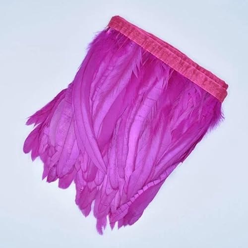 2 Meter farbiger Hahnenschwanz-Federbesatz, Quaste, Fransenband, Handarbeitsband, Fasanenfedern, Besätze zum Nähen, DIY, Rose, 25–30 cm, 25–30 cm 2 Meter farbiger Hahnenschwanz-Federbesatz, Quaste, Fransenband, Handarbeitsband, Fasanenfedern, Besätze zum Nähen, DIY, Rose, 25–30 cm, 25–30 cm von GVEKJ