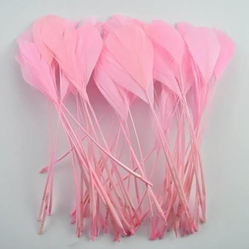 20 Stück/Los Bunte Gänsefeder Dekoration 12–18 cm Mint Gänse Gänsefedern Handwerk Traumfänger Handwerk Zubehör Federn-Rosa von GVEKJ