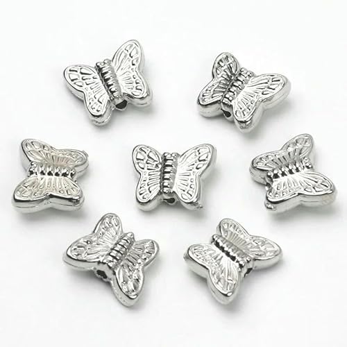 30/60/90 Stück Herz Blume Fisch Eule Schmetterling Perlen Goldfarben Lose Abstandsperlen für Schmuckherstellung DIY Zubehör-10x12mm_a-30 Stück 30/60/90 Stück Herz Blume Fisch Eule Schmetterling Perlen Goldfarben Lose Abstandsperlen für Schmuckherstellung DIY Zubehör-10x12mm_a-30 Stück von GVEKJ