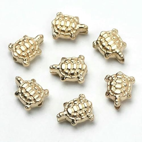 30/60/90 Stück Herz Blume Fisch Eule Schmetterling Perlen Goldfarben Lose Abstandsperlen für Schmuckherstellung DIY Zubehör-8x10mm_a-30 Stück 30/60/90 Stück Herz Blume Fisch Eule Schmetterling Perlen Goldfarben Lose Abstandsperlen für Schmuckherstellung DIY Zubehör-8x10mm_a-30 Stück von GVEKJ