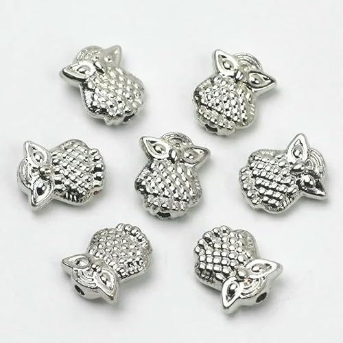 30/60/90 Stück Herz Blume Fisch Eule Schmetterling Perlen Goldfarben Lose Abstandsperlen für Schmuckherstellung DIY Zubehör-8x10mm_b-30 Stück 30/60/90 Stück Herz Blume Fisch Eule Schmetterling Perlen Goldfarben Lose Abstandsperlen für Schmuckherstellung DIY Zubehör-8x10mm_b-30 Stück von GVEKJ