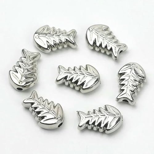 30/60/90 Stück Herz Blume Fisch Eule Schmetterling Perlen Goldfarben Lose Abstandsperlen für Schmuckherstellung DIY Zubehör-8x12mm_b-30 Stück 30/60/90 Stück Herz Blume Fisch Eule Schmetterling Perlen Goldfarben Lose Abstandsperlen für Schmuckherstellung DIY Zubehör-8x12mm_b-30 Stück von GVEKJ