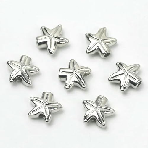 30/60/90 Stück Herz Blume Fisch Eule Schmetterling Perlen Goldfarben Lose Abstandsperlen für Schmuckherstellung DIY Zubehör-9mm_f-30 Stück 30/60/90 Stück Herz Blume Fisch Eule Schmetterling Perlen Goldfarben Lose Abstandsperlen für Schmuckherstellung DIY Zubehör-9mm_f-30 Stück von GVEKJ