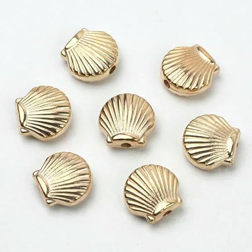 30/60/90 Stück Herz-Blumen-Fisch-Eule-Schmetterlingsperlen Goldfarbene lose Abstandsperlen zur Schmuckherstellung DIY-Zubehör-9 mm-30 Stück 30/60/90 Stück Herz-Blumen-Fisch-Eule-Schmetterlingsperlen Goldfarbene lose Abstandsperlen zur Schmuckherstellung DIY-Zubehör-9 mm-30 Stück von GVEKJ