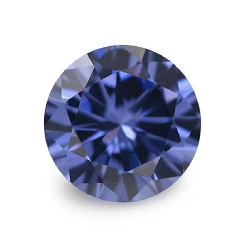 50 Stück/100 Stück 3,25~8,5 mm AAAAA runder Zirkonia-Stein, lose CZ, synthetische Edelsteine zur Schmuckherstellung, Tansanit-Farbe, 3,25 mm, 100 Stück 50 Stück/100 Stück 3,25~8,5 mm AAAAA runder Zirkonia-Stein, lose CZ, synthetische Edelsteine zur Schmuckherstellung, Tansanit-Farbe, 3,25 mm, 100 Stück von GVEKJ