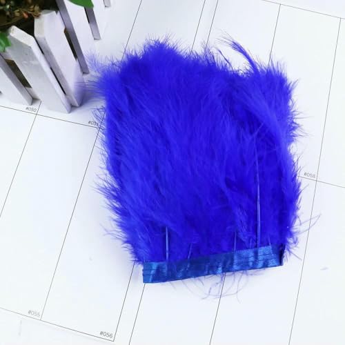 Bunte Truthahnfederbesatz im Großhandel, 10,2–15,2 cm, 2 m/5 m/10 m, Federfransen zum Nähen, Handarbeiten, Basteln, Kleiderdekoration, Königsblau, 5 Meter Bunte Truthahnfederbesatz im Großhandel, 10,2–15,2 cm, 2 m/5 m/10 m, Federfransen zum Nähen, Handarbeiten, Basteln, Kleiderdekoration, Königsblau, 5 Meter von GVEKJ