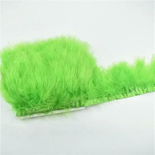Großhandel 10 Meter flauschige Federn Quaste Fransenbesatz Truthahnfeder Band Kleidung Schal Nähen Handwerk Zubehör-grün Großhandel 10 Meter flauschige Federn Quaste Fransenbesatz Truthahnfeder Band Kleidung Schal Nähen Handwerk Zubehör-grün von GVEKJ