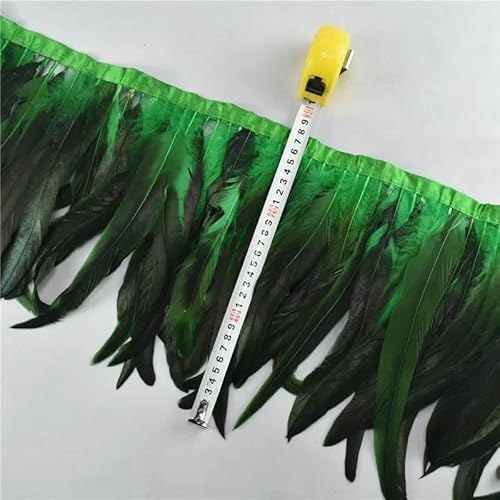 Meter Hahnenfedern auf Bandbesatz, Quaste, Fransen, Federkleidband für DIY-Nähdekor, Kleidung, Karnevalszubehör, Grasgrün_a Meter Hahnenfedern auf Bandbesatz, Quaste, Fransen, Federkleidband für DIY-Nähdekor, Kleidung, Karnevalszubehör, Grasgrün_a von GVEKJ