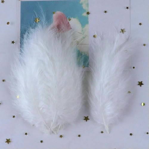 Veelkleurige kalkoenveer van 10-15 cm voor doe-het-zelf-knutselen, sieraden, dromenvanger, kip, kalkoenveer, carnaval, wit, 50 stuks Veelkleurige kalkoenveer van 10-15 cm voor doe-het-zelf-knutselen, sieraden, dromenvanger, kip, kalkoenveer, carnaval, wit, 50 stuks von GVEKJ