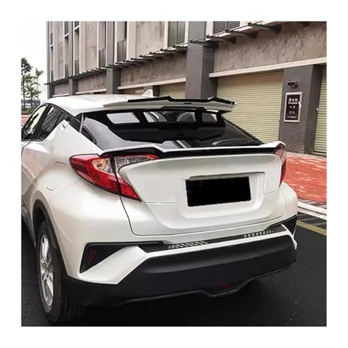 GVGFKPKZAY Für T&oyota CHR C-HR 2016–2022 Dachspoiler Flügelprofil Splitter Deflektor Auto Heckspoiler(Black and White) von GVGFKPKZAY