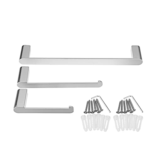 GVGMTAEAVZ 4 Stück Badezimmer Hardware Zubehör Handtuchhalter Bar Rack Regal Chrom Veröffentlicht Tissue Gebürsteter Halter Papierhalter Handtuchhalter Handtuchhalter von GVGMTAEAVZ