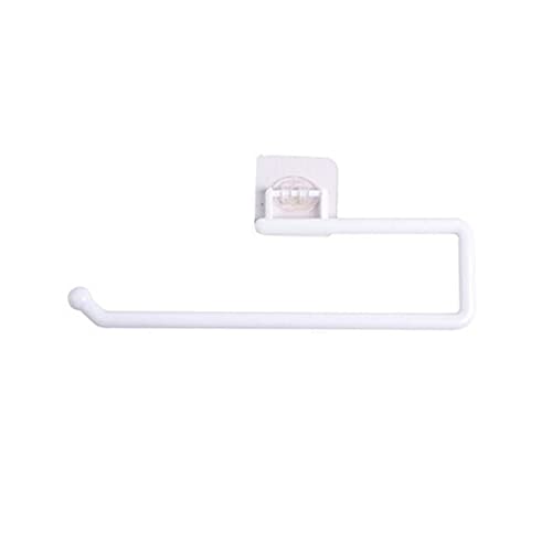 GVGMTAEAVZ Badezimmer-Kunststoff-Handtuch-Heimzubehör-Aufhänger, Selbstklebender Papierhalter Handtuchhalter(White-L) von GVGMTAEAVZ