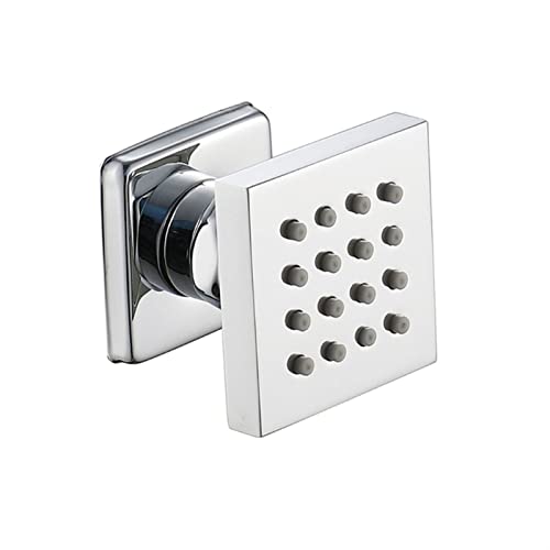 GVGMTAEAVZ Duschkörper Sparyer Massage Spa Rain Duschkopf Seitenwandmontage Duschkopf Sprayer 2-Funktion schwarz/ch Rom Duschkopf(Chrome) von GVGMTAEAVZ