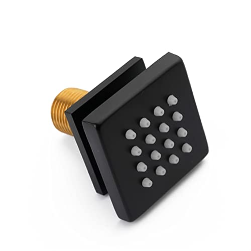 GVGMTAEAVZ Duschkörper Sparyer Massage Spa Rain Duschkopf Seitenwandmontage Duschkopf Sprayer 2-Funktion schwarz/ch Rom Duschkopf(schwarz) von GVGMTAEAVZ