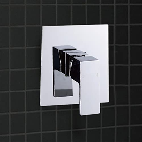 GVGMTAEAVZ Embedded Box Dusche Control Switch Ventil Badezimmer Dusche Verdeckte Dusche Wasserhahnventil Wandmontiert Wasserhahn(Chrome) von GVGMTAEAVZ