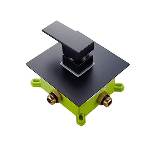 GVGMTAEAVZ Embedded Box Dusche Control Switch Ventil Badezimmer Dusche Verdeckte Dusche Wasserhahnventil Wandmontiert Wasserhahn(schwarz) von GVGMTAEAVZ