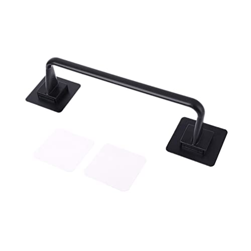 GVGMTAEAVZ Selbstklebender, an der Wand befestigter Badezimmer-Handtuchhalter, Regalhalter, Halter, Toilettenpapier, for Aufhängen Handtuchhalter(Small Size Black) von GVGMTAEAVZ
