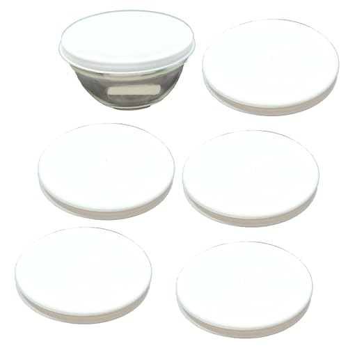 6 Stück Deckel Ø 17,5 cm in weiß passend für Ø 17 cm Melamin- Salat- und Glasschüssel 6 Stück Deckel Ø 17,5 cm in weiß passend für Ø 17 cm Melamin- Salat- und Glasschüssel von GVK ECO