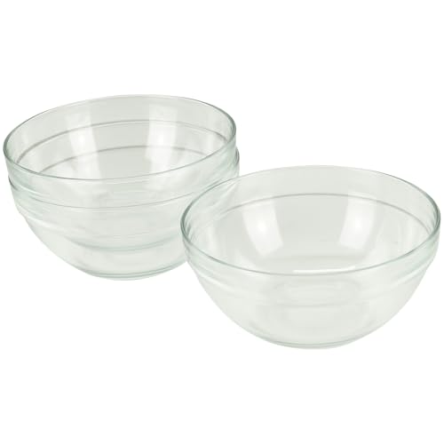 GVK ECO Glasschüssel Ø 17 cm 3 Stück im Set Beilagenschüssel Dessertschale Stapelschale von GVK ECO