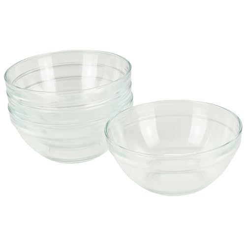 GVK ECO Glasschüssel Ø 20 cm 4 Stück im Set Beilagenschüssel Dessertschale Stapelschale von GVK ECO