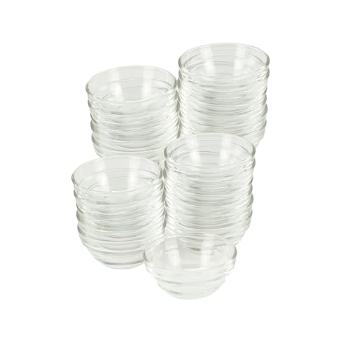 GVK ECO Glasschüssel Ø 6cm 24 Stück im Set Beilagenschüssel Dessertschale Stapelschale von GVK ECO