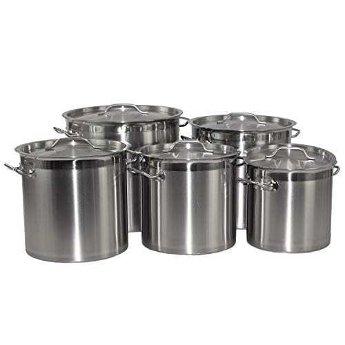 Kochtopf aus Edelstahl mit Randverstärkung und Deckel Ø50cm H60cm 117,8Liter Kochtopf aus Edelstahl mit Randverstärkung und Deckel Ø50cm H60cm 117,8Liter von GVK ECO