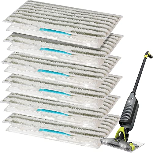 GVMM Wiederverwendbare Wischmopp-Pads für Shark VACMOP VM252 VM250 VM200 VM190, Staubsauger-Mopp-Pad-Nachfüllpackungen (6 Packungen) von GVMM