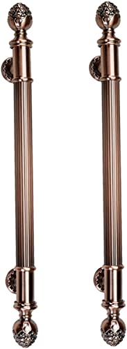GVNFJKJK Doppelseitige Griffe Rundes Set, langes Außen- und Innen-Schiebetor for Scheunen/Eingänge, Montagezubehör im Lieferumfang enthalten.(Length80CM) von GVNFJKJK