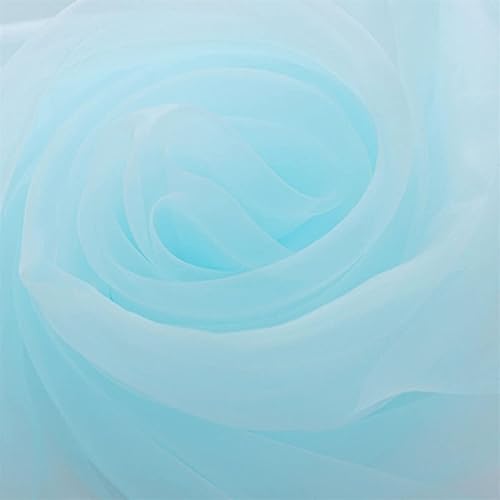 GVNFJKJK Organza-Stoff Transparenter Organzastoff for Stuhlhussen for Hochzeiten, Tischläufer, Partydekorationen,(Blauw) von GVNFJKJK