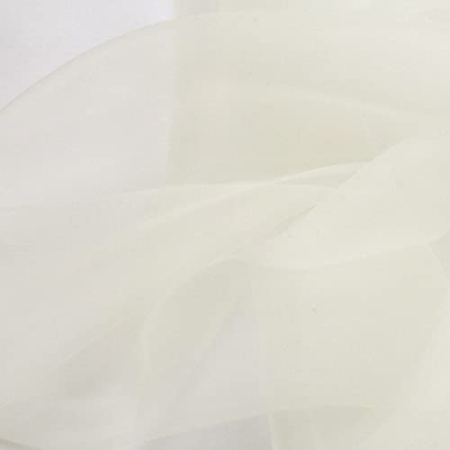 GVNFJKJK Organza-Stoff Voile Stoff Organza Glitzernde Transparente Tischdecke for Heimdekoration und Bekleidungsherstellung,(Beige) von GVNFJKJK