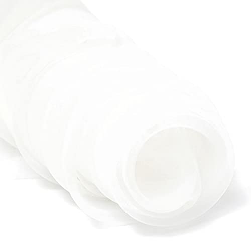 GVNFJKJK Organza-Stoff Voile Stoff Organza Glitzernde Transparente Tischdecke for Party Deko und Bühnendekoration,(Pure White) von GVNFJKJK