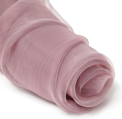 GVNFJKJK Organza-Stoff Voile-Stoff Organza Glitzernde transparente Tischdecke for Blumenstraußverpackung, DIY-Basteln,(Lotus Root) von GVNFJKJK