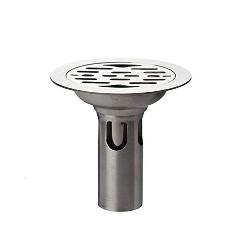 GVNFJKJK Rohrverbindungsstücke Bodenabläufe Edelstahl-Bodenablauf, rund, for Badezimmer, Dusche, Abfallabtropffläche, Küche, doppelter Anti-Geruch-Bodenablaufdeckel GVNFJKJK Rohrverbindungsstücke Bodenabläufe Edelstahl-Bodenablauf, rund, for Badezimmer, Dusche, Abfallabtropffläche, Küche, doppelter Anti-Geruch-Bodenablaufdeckel von GVNFJKJK