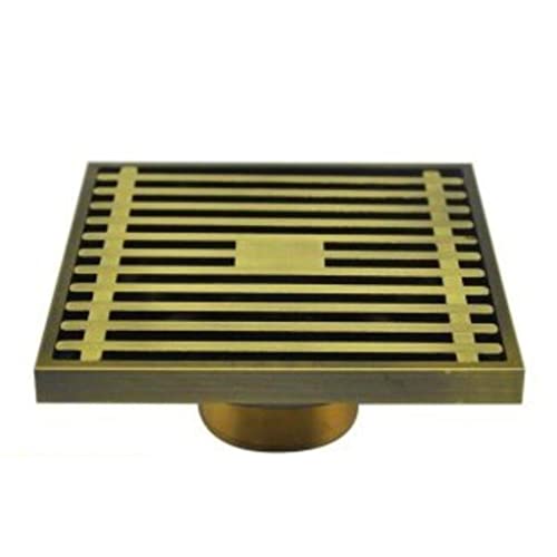 GVNFJKJK Rohrverbindungsstücke Bodenabläufe Roste Badezimmer Duschablauf Antik Bronze oder Chrom oder gebürstetem Nickel Bodenablauf von GVNFJKJK